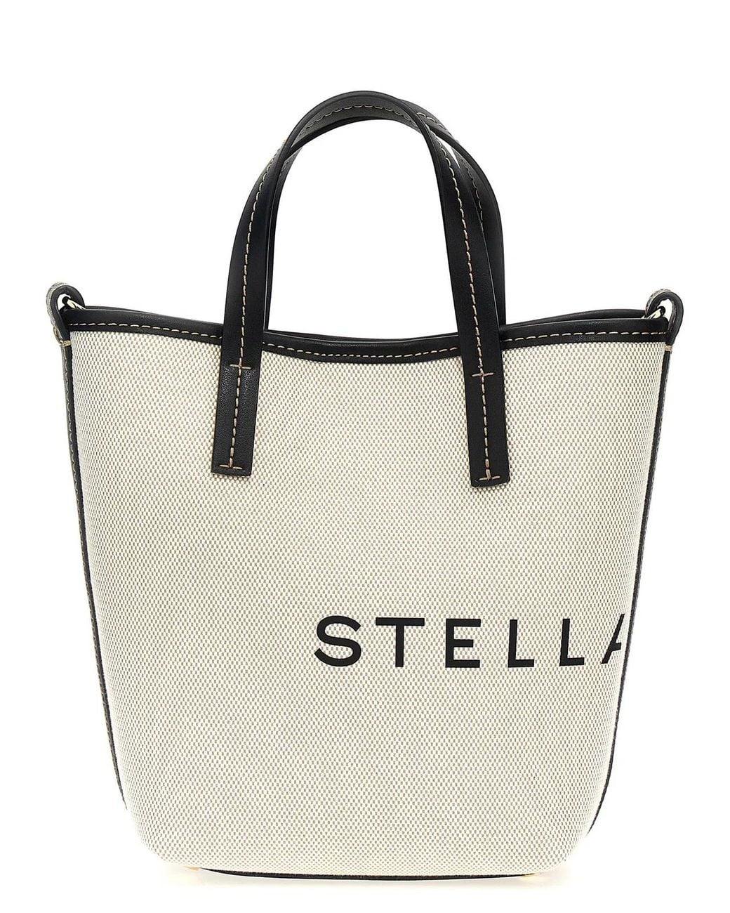 Stella McCartney Natural Logo Shopping Bag