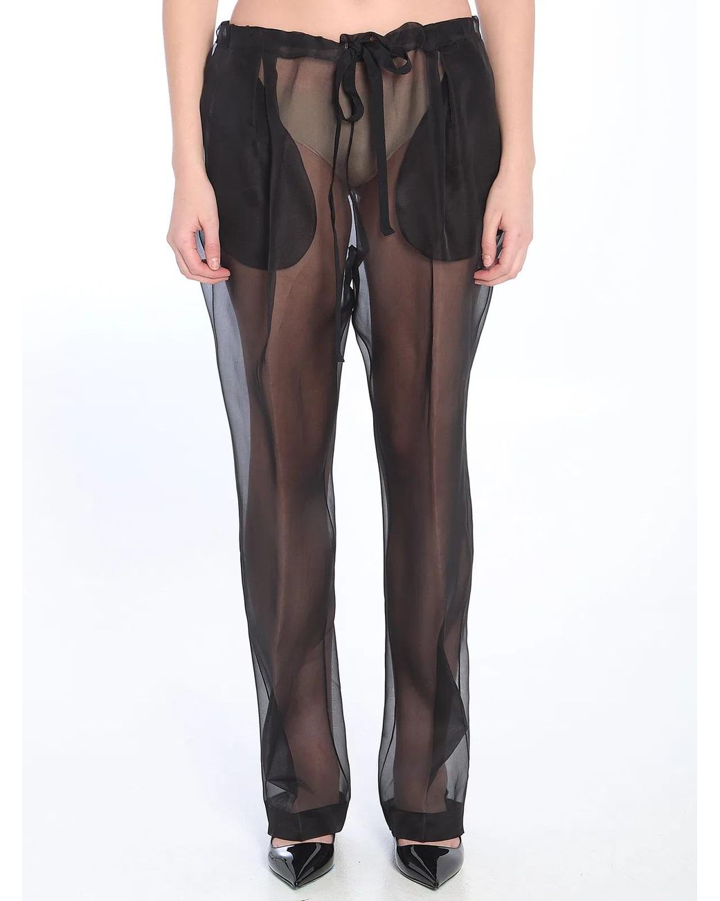 Khaite Gray Trenton Pants
