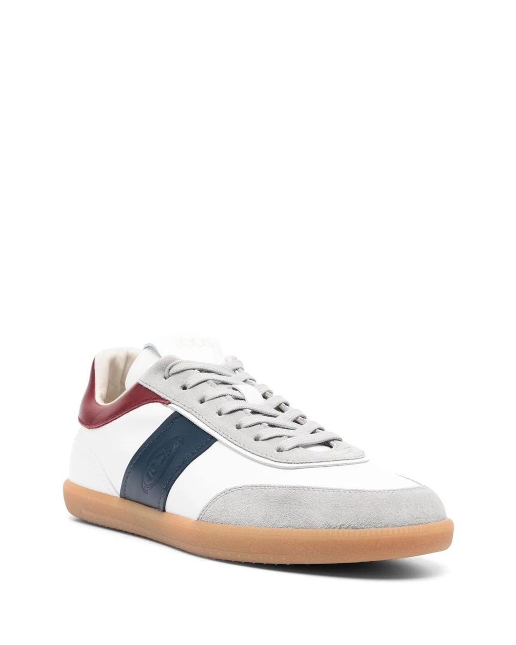Tod's Blue Luxurious Calf Leather Tab Sneakers for men