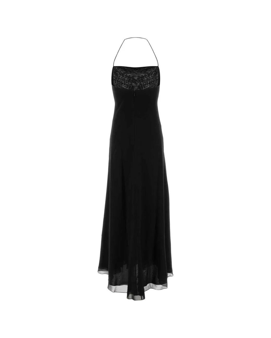 The Row Black Crepe Javier Dress