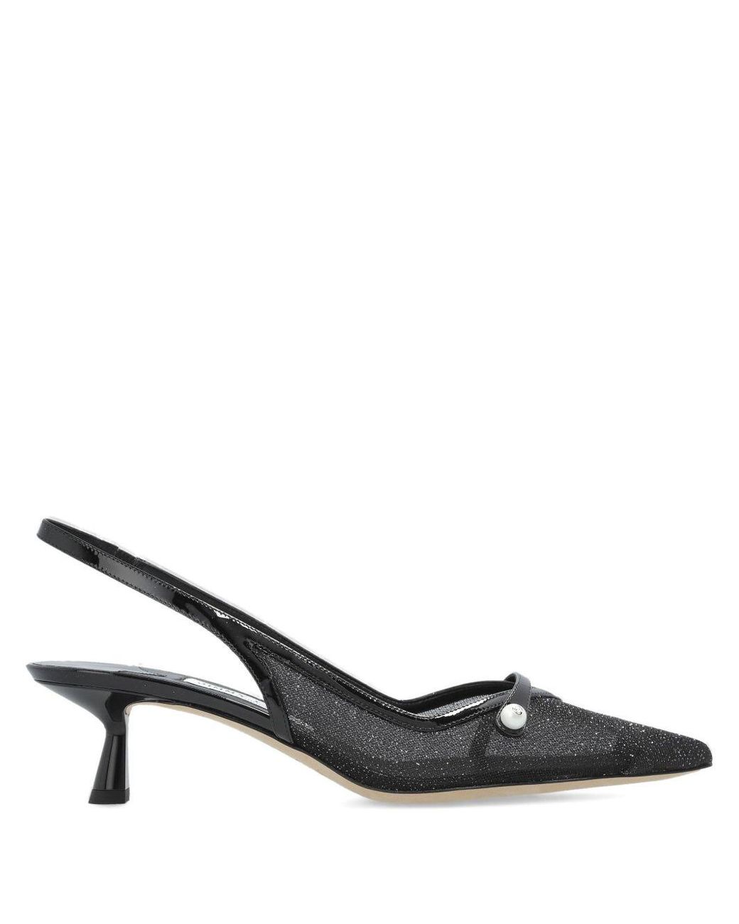 Jimmy Choo Metallic Amita 45 Slingback Pumps