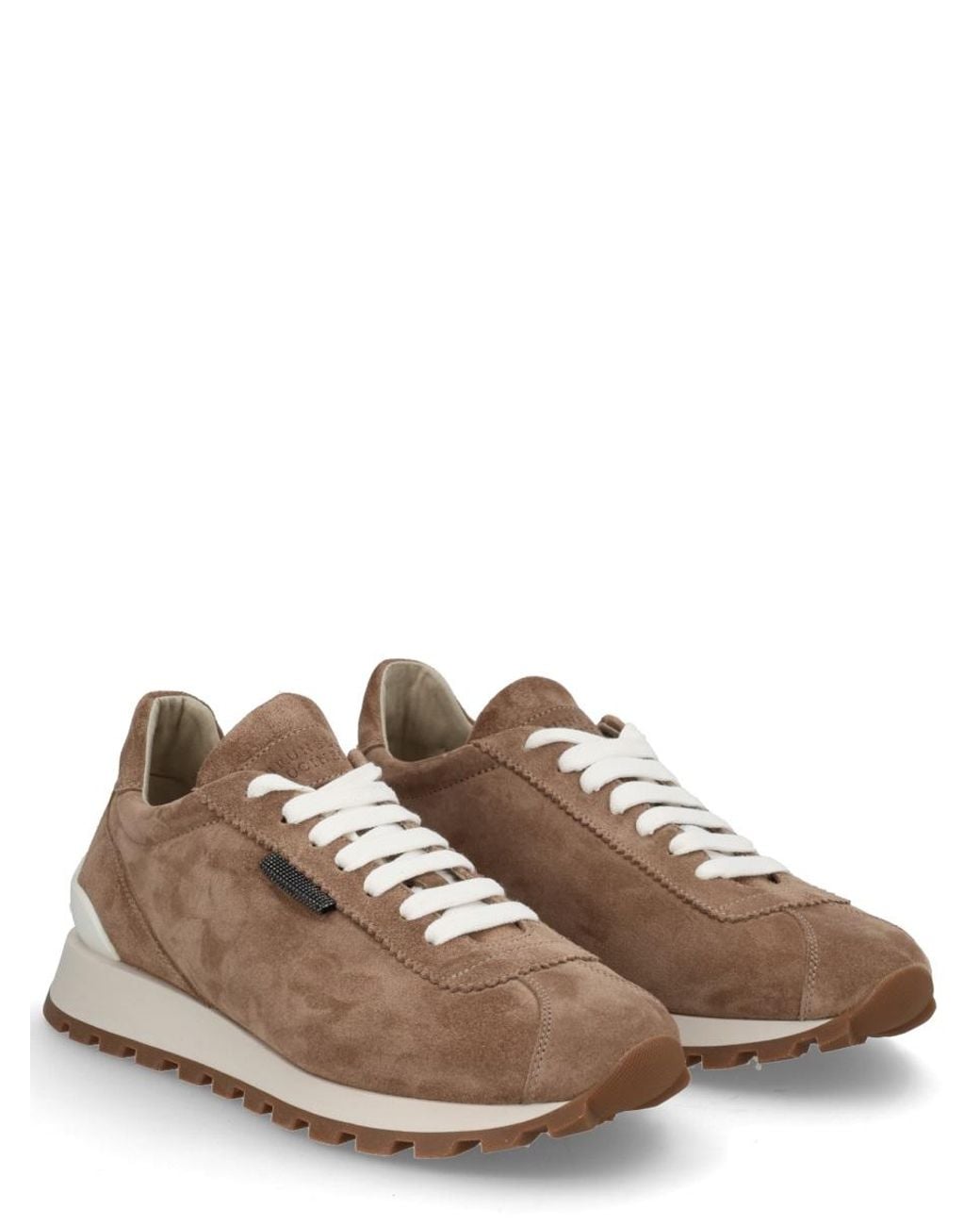 Brunello Cucinelli Brown Suede Sneaker