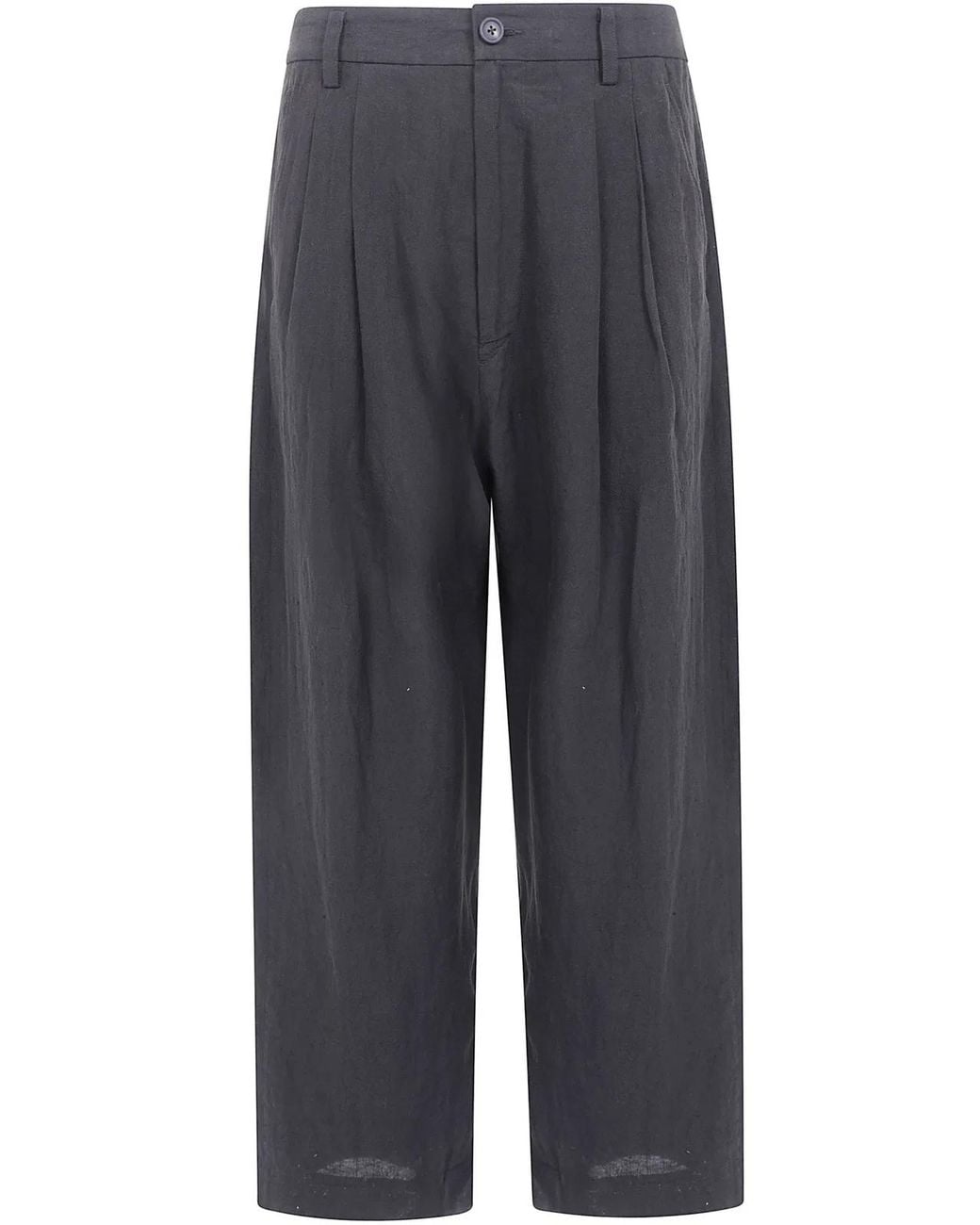 Ziggy Chen Blue Pleated Tapered Trouser for men