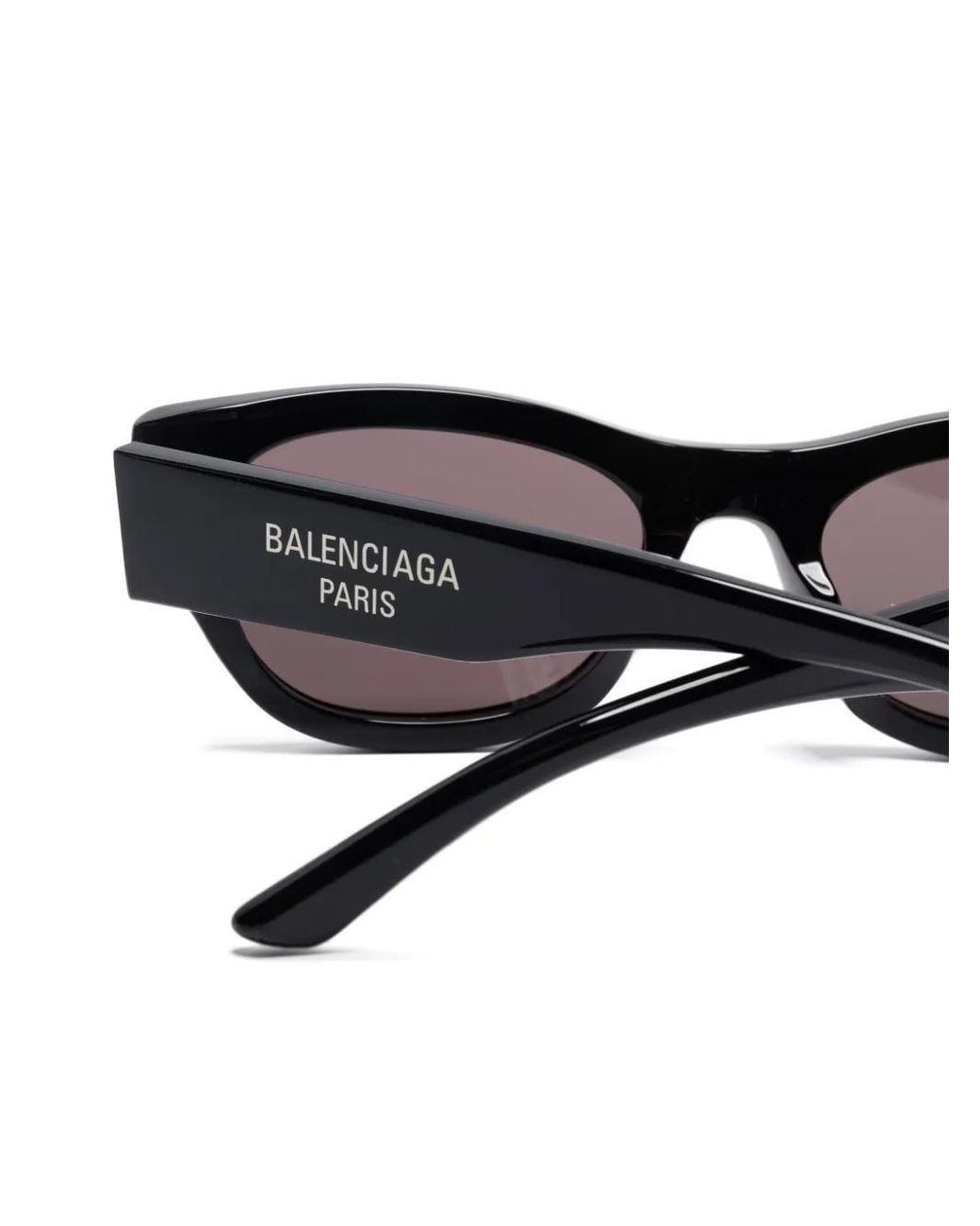 Balenciaga Black Recycled Acetate Sunglasses