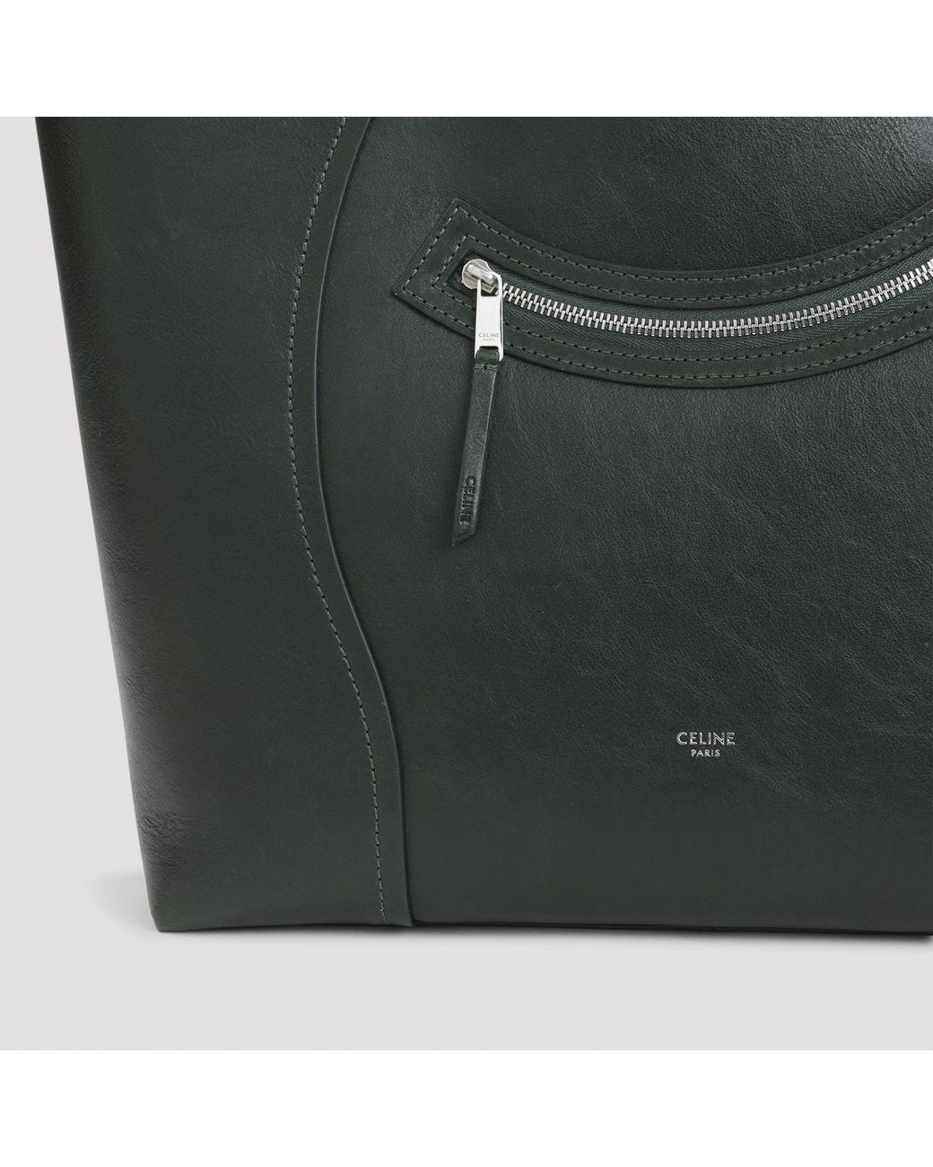 Céline Black Dark Forest Medium Cabas Vertical