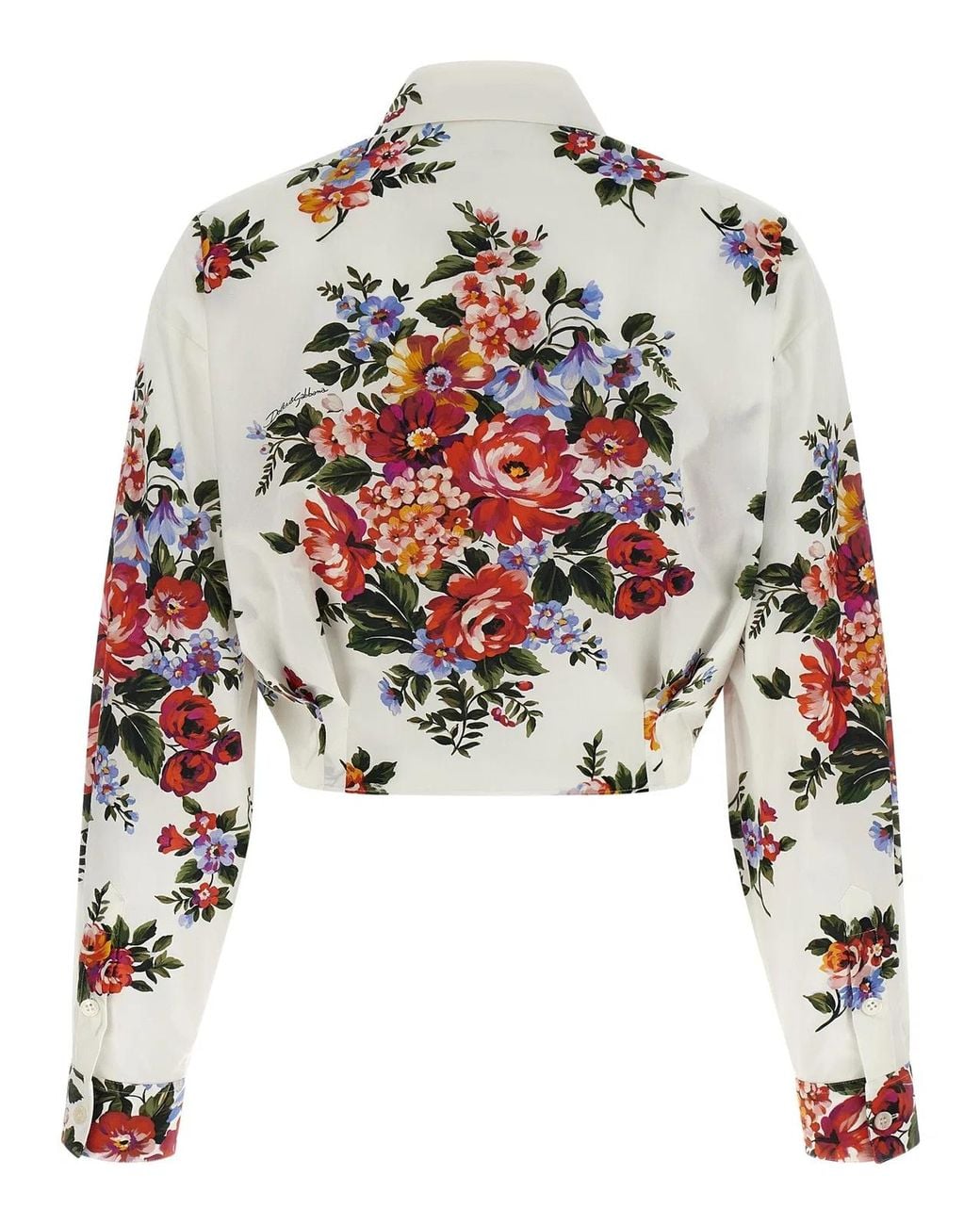 Dolce & Gabbana White Dolce & Gabbana 'Mazzo Di Fiori' Shirt