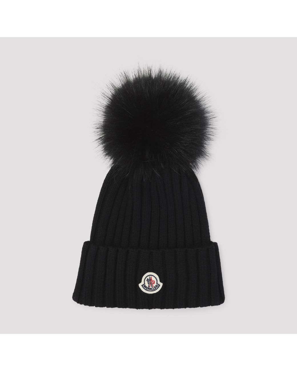 Moncler Black Wool Hat