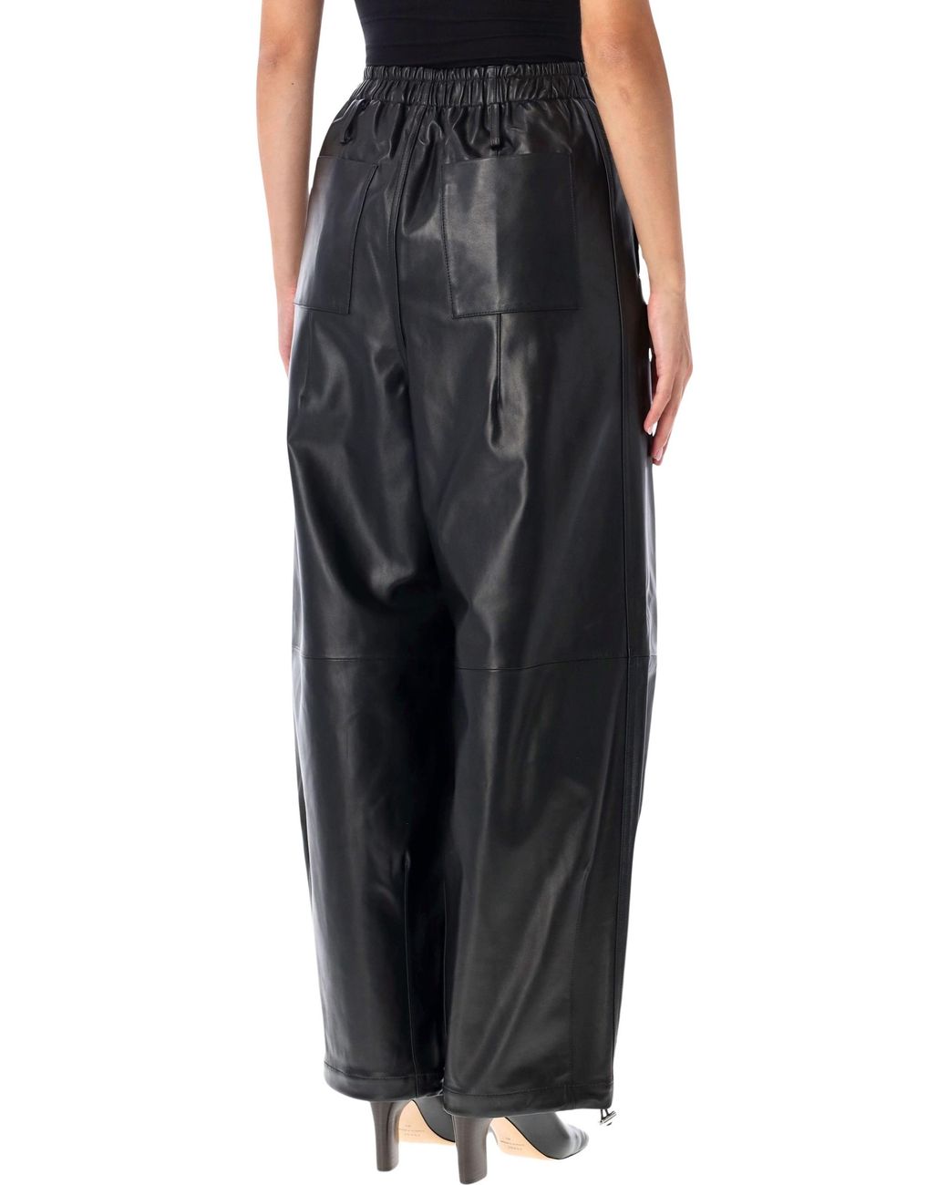 Frankie Shop Black Oakdale Leather Pants