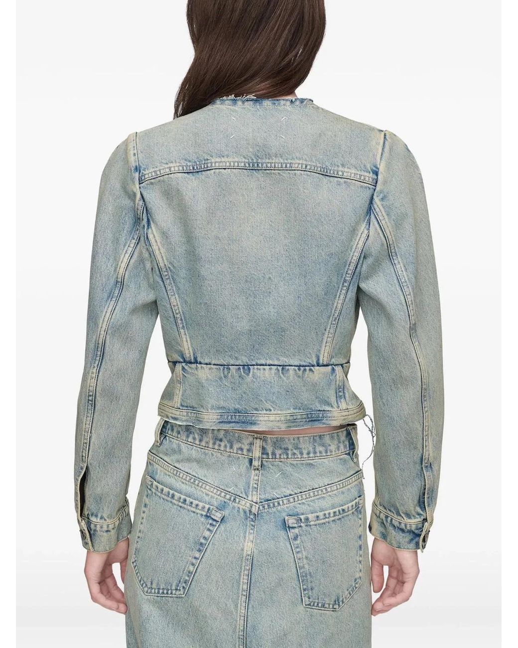 Maison Margiela Blue Denim Cotton Jacket