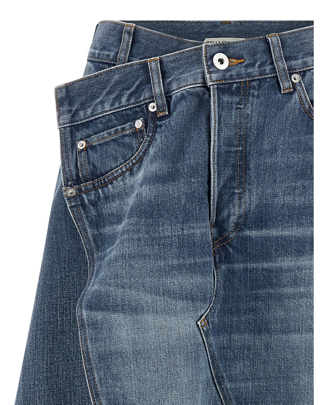 J.W. Anderson Blue J.W.Anderson 'Drop Front' Skirt
