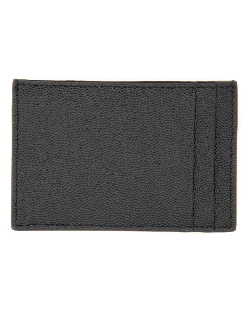Saint Laurent Blue Uptown Flap Card Case