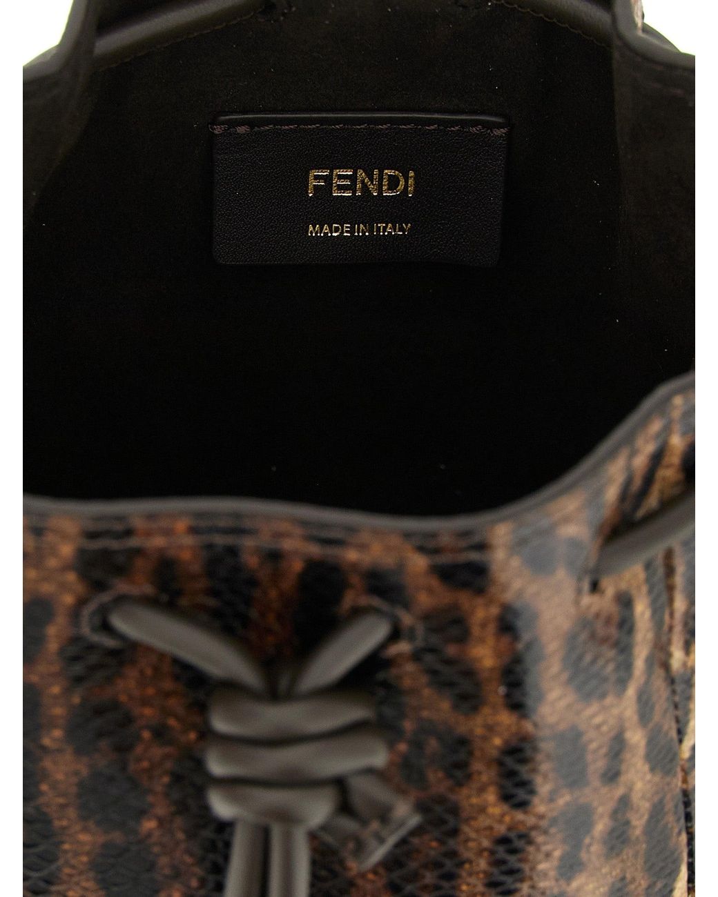 Fendi Black 'Mon Tresor' Mini Bucket Bag