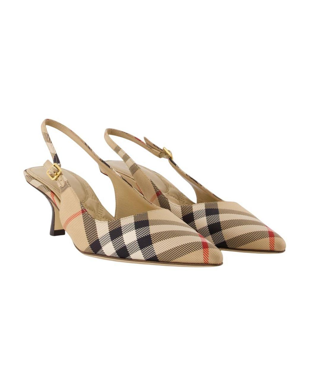Burberry Metallic Pumps