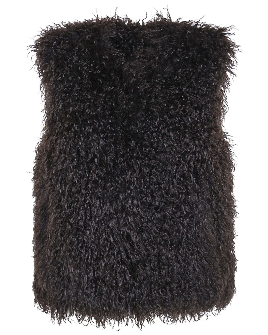 MICHAEL Michael Kors Black Faux Fur Vest