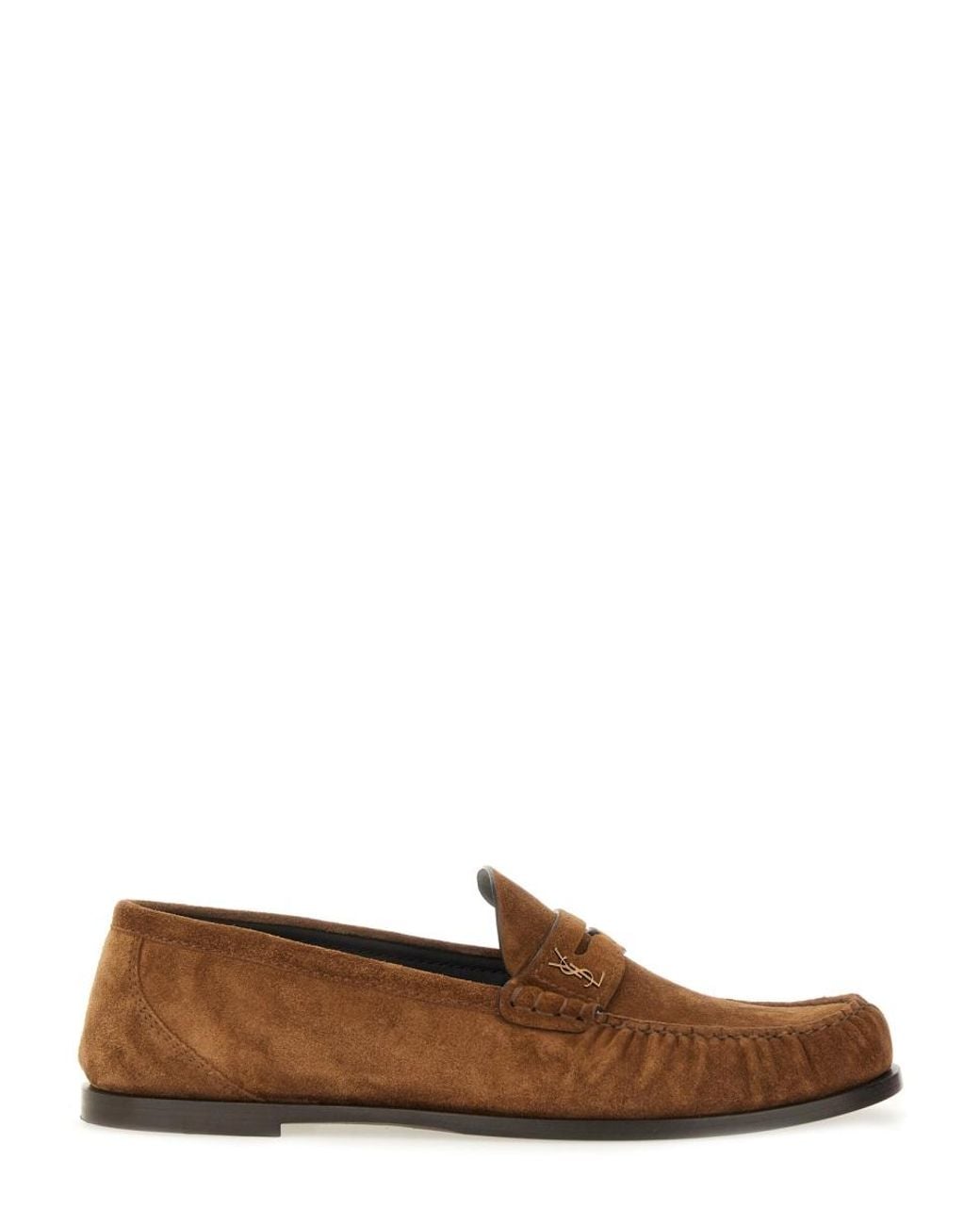 Saint Laurent Brown Mocassino "Laurent" for men