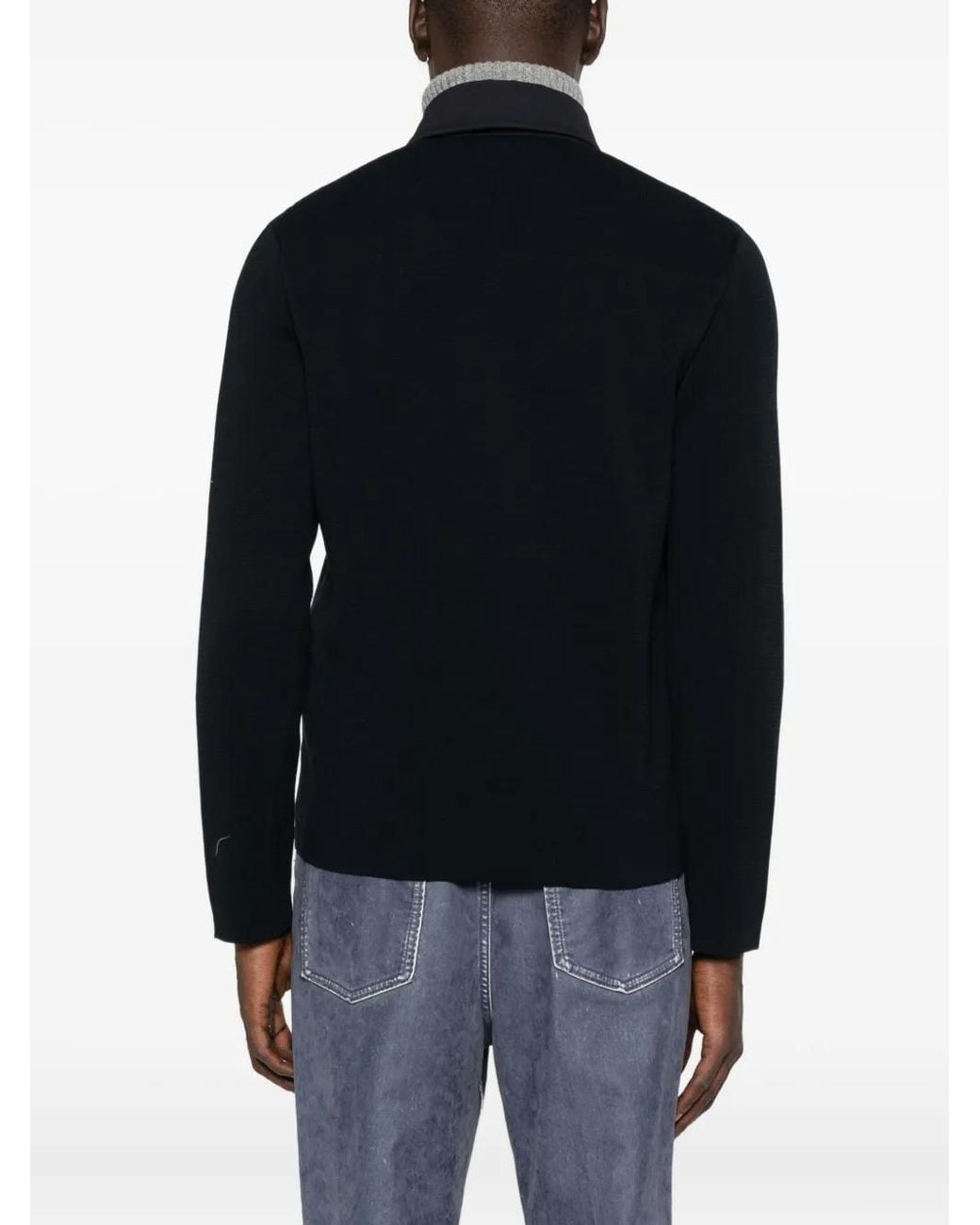 Herno Black Silk Nylon Jacket for men