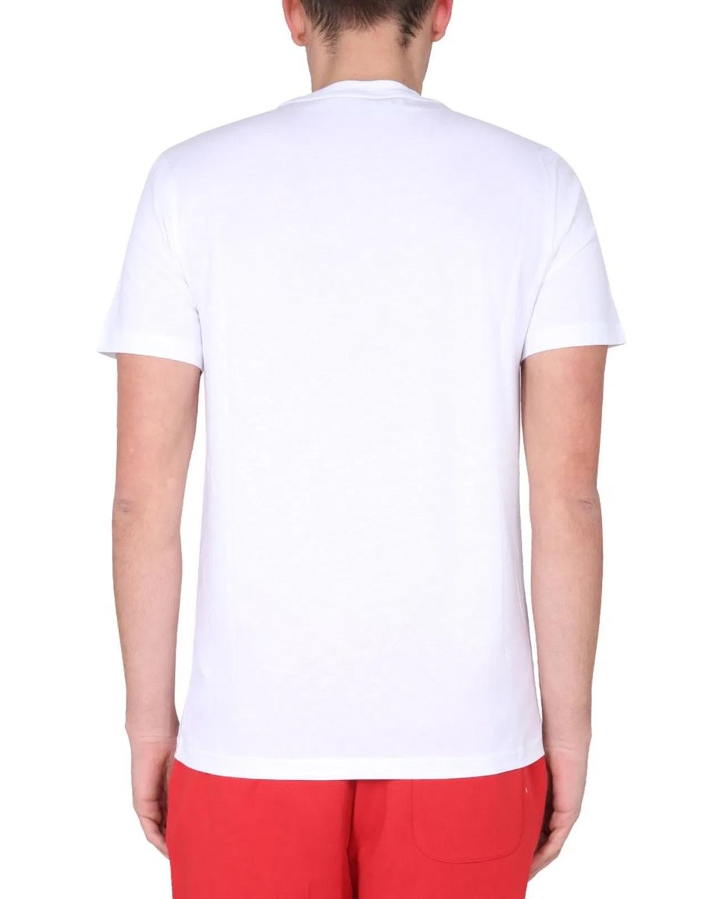 Moschino Couture Gray Logo Print Tshirt for men