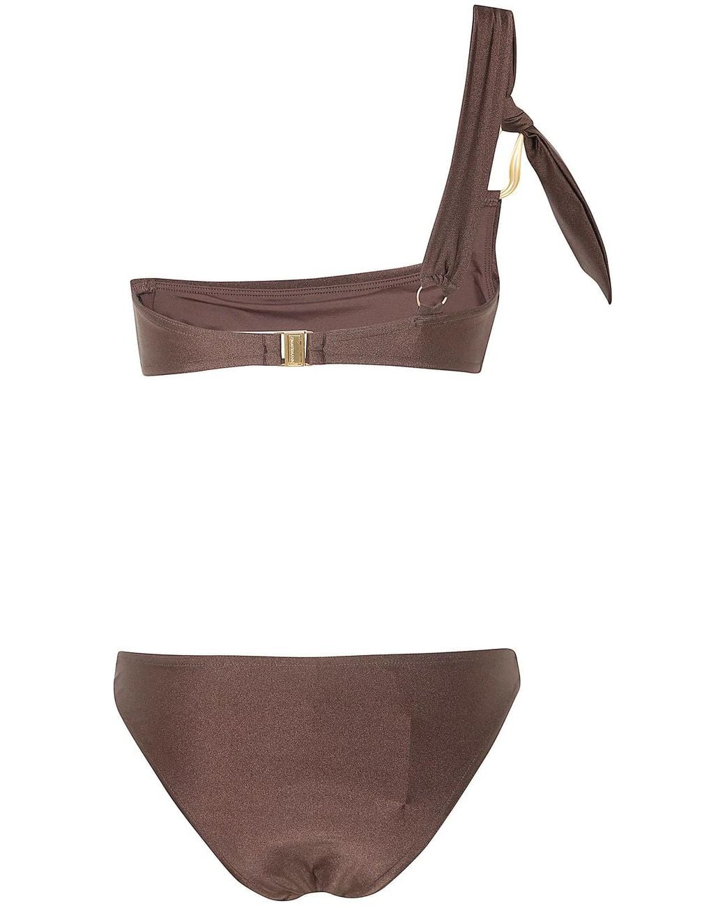 Zimmermann Brown Ascension Trim Bikini Top