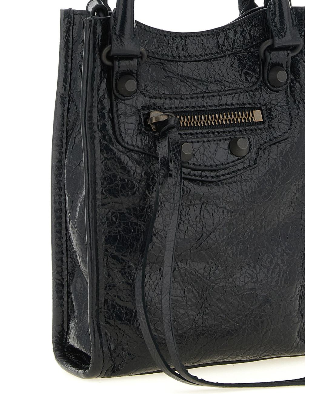 Balenciaga Black 'Le City Tote' Phone Holder