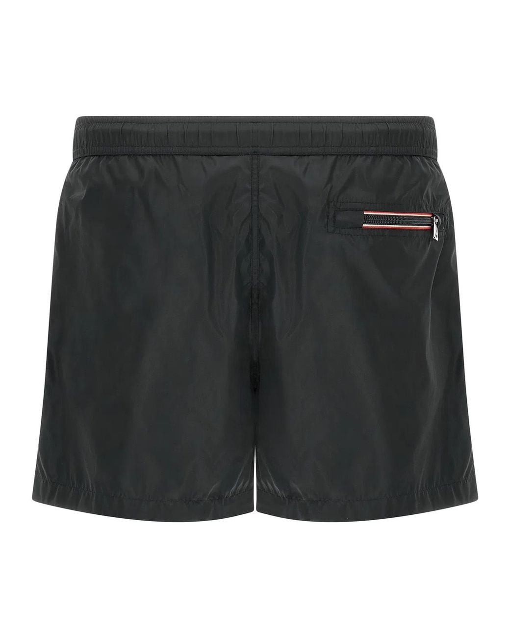 Moncler Black Logo Patch Swim Shorts for men