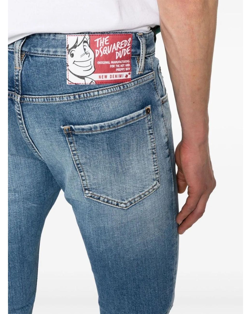 DSquared² Blue Pants 5 Pockets Cool Guy for men