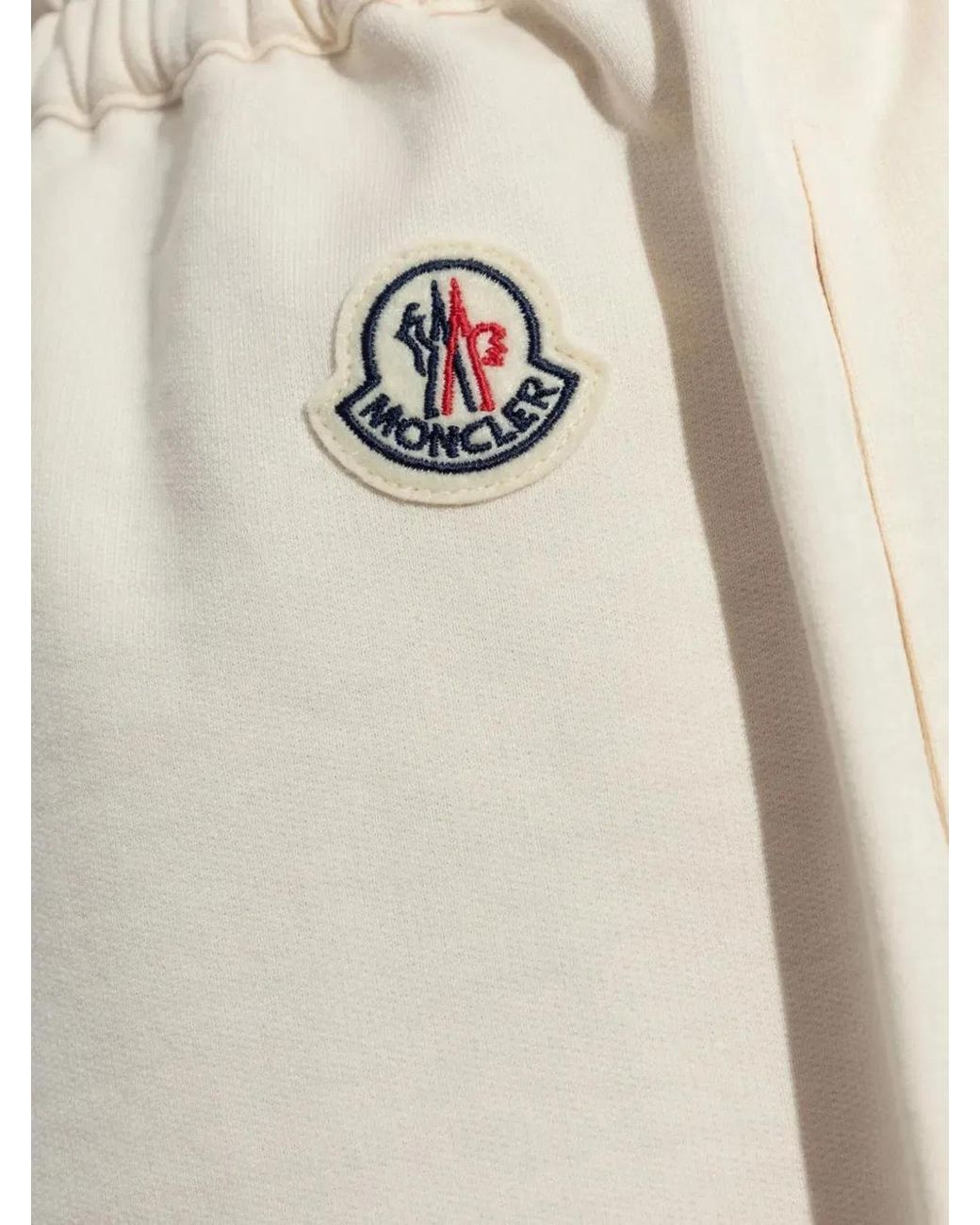 Moncler Natural Cotton Fleece Shorts