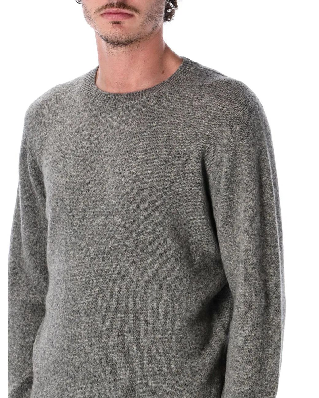 Roberto Collina Gray Crewneck for men