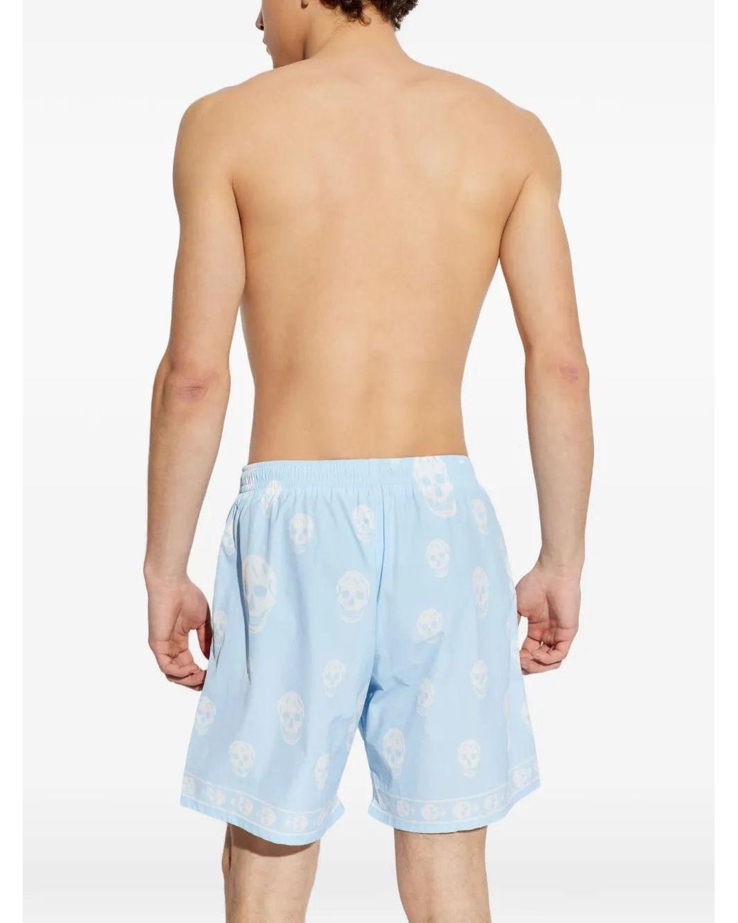 McQueen Blue Sw Classic Skull for men