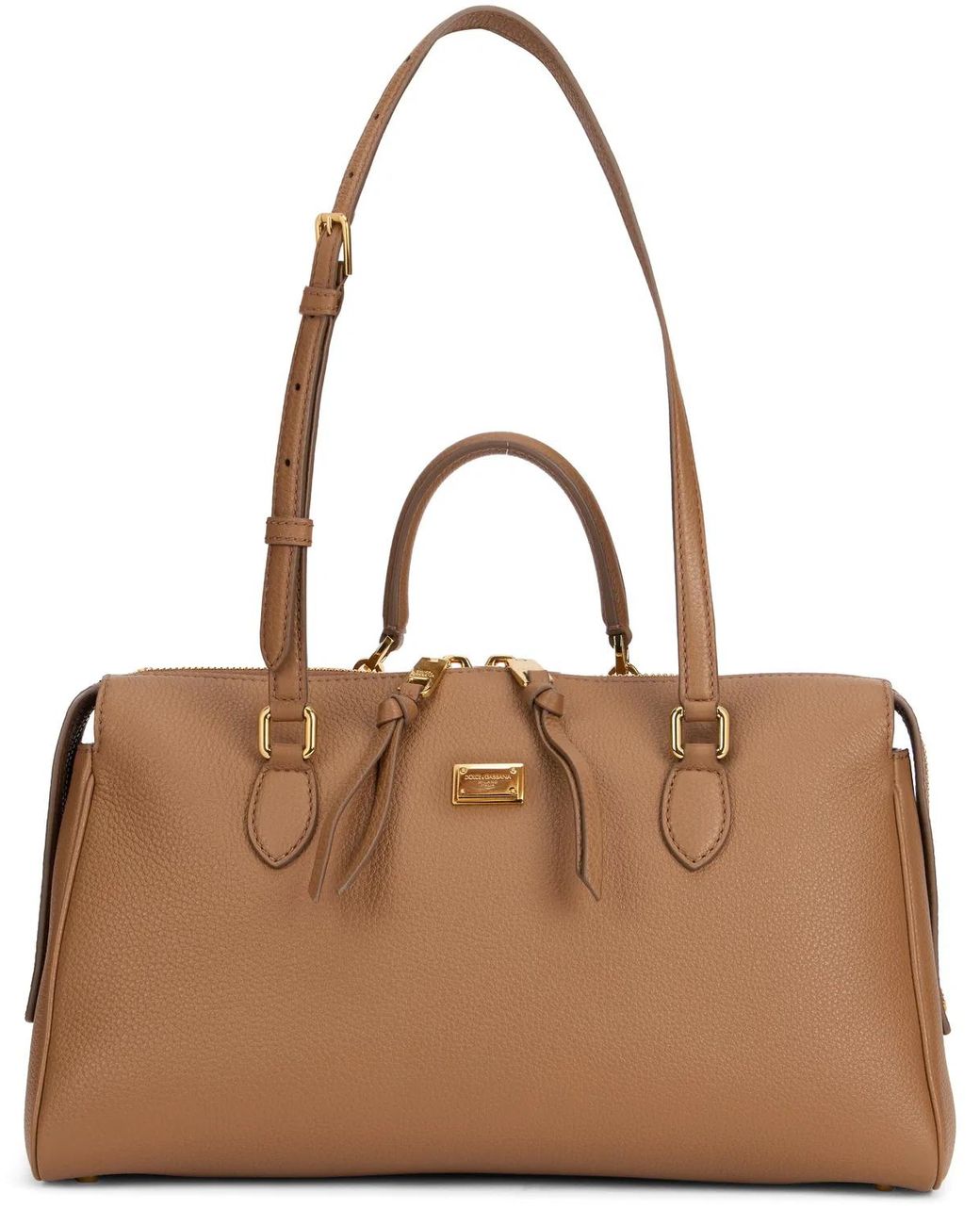 Dolce & Gabbana Brown Dolce & Gabbana Leather Tote Bag