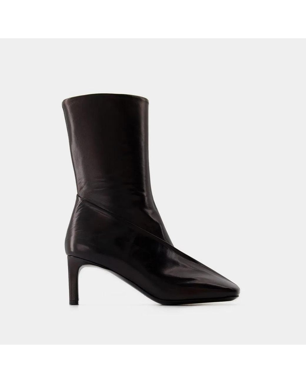 Jil Sander Black Ankle Boots