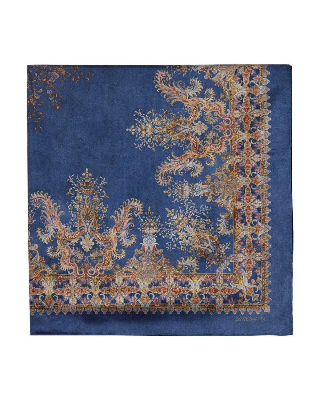 Zimmermann Blue Printed Square 90 Scarf