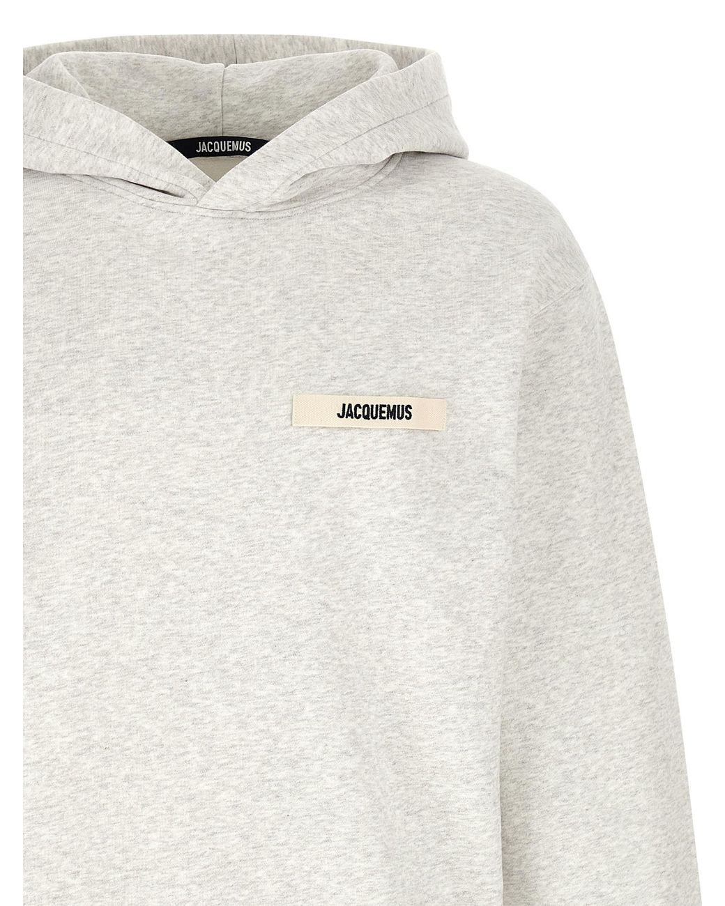 Jacquemus White 'Le Hoodie Gros-Grain' Hoodie for men
