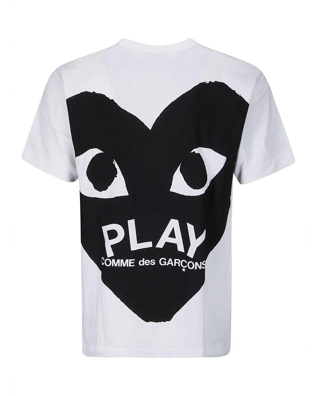 COMME DES GARÇONS PLAY White Mini Logo Emblem T-Shirt for men
