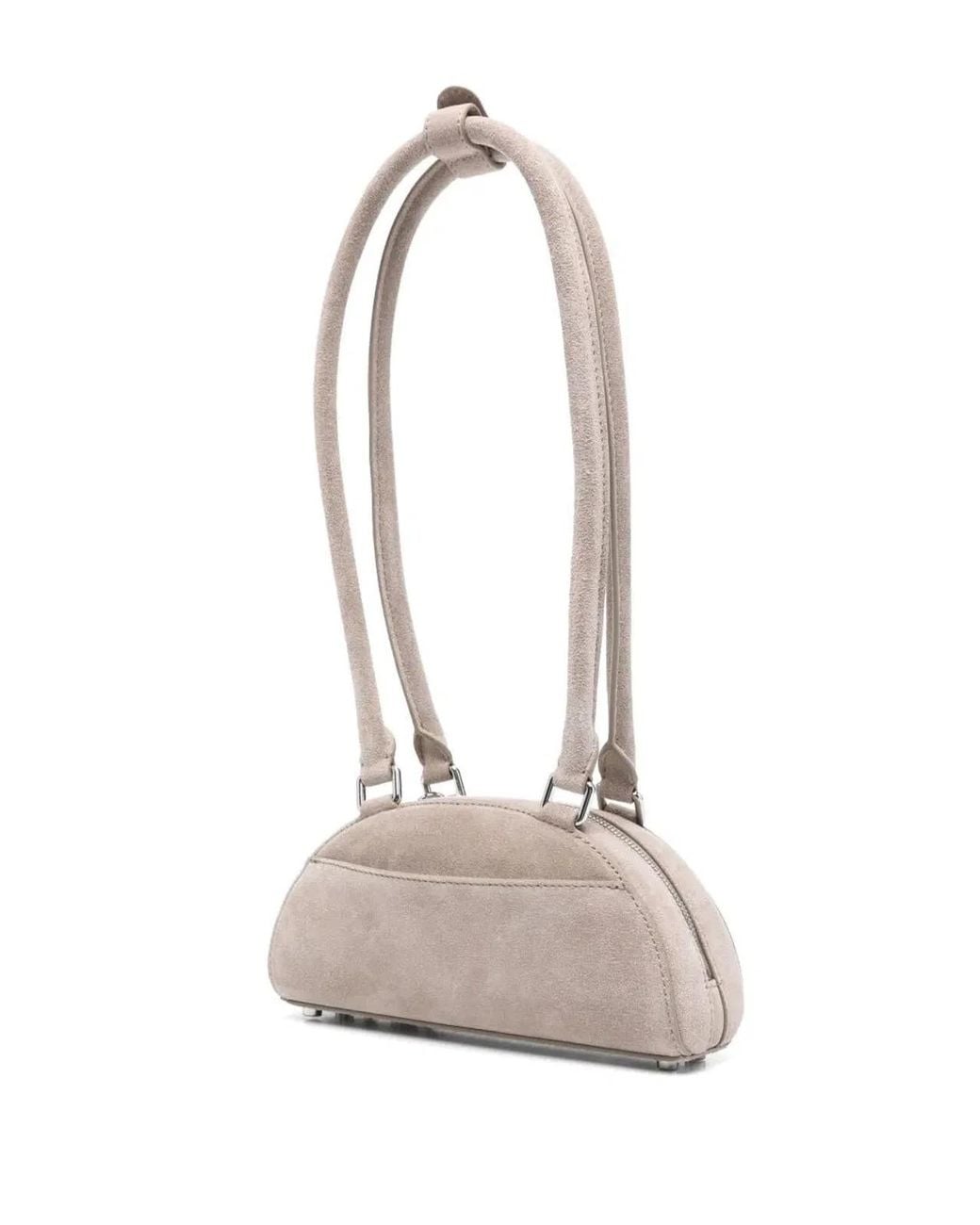 Self-Portrait White Suede Mini Shoulder Bag