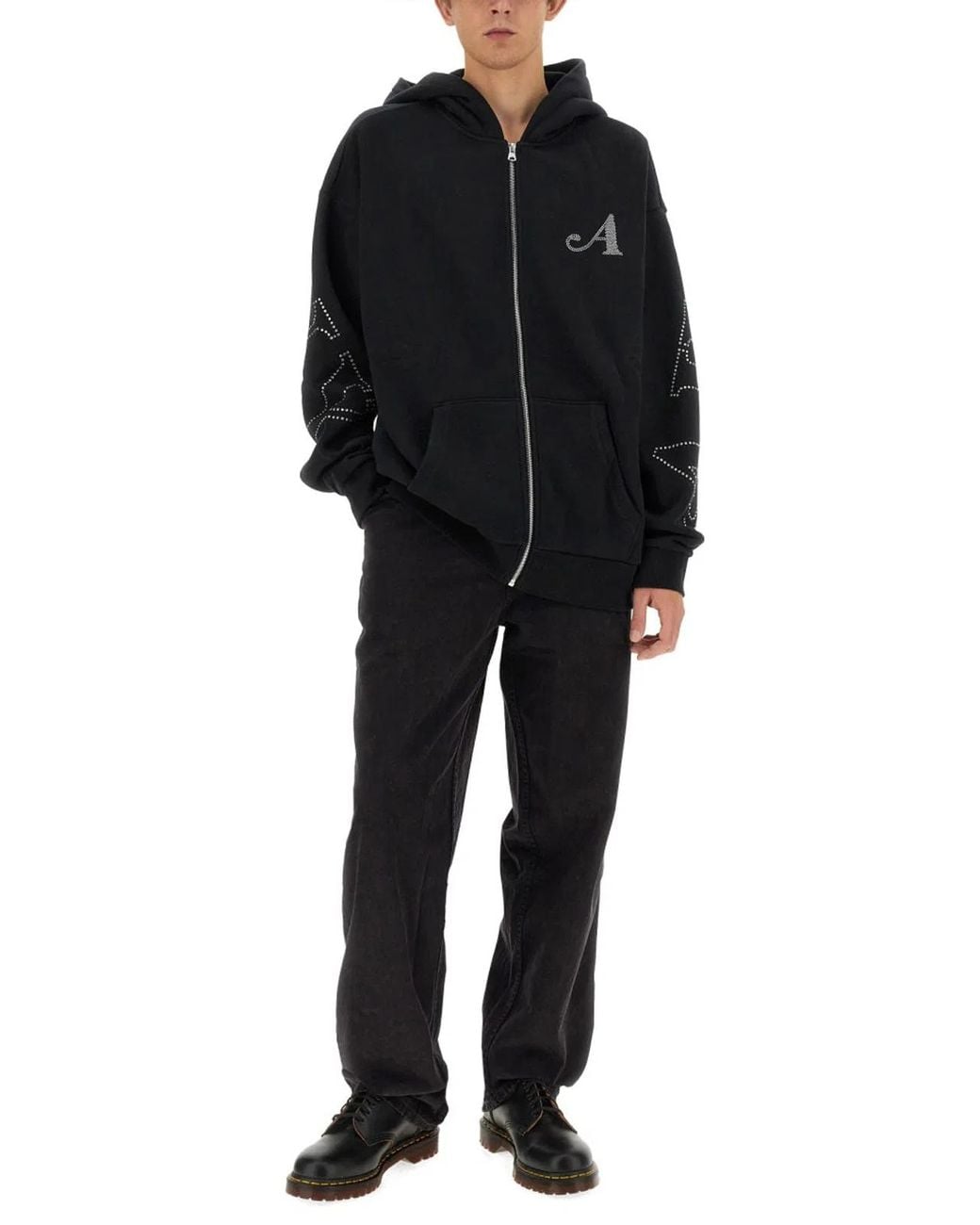 AWAKE NY Black Cotton Jeans for men