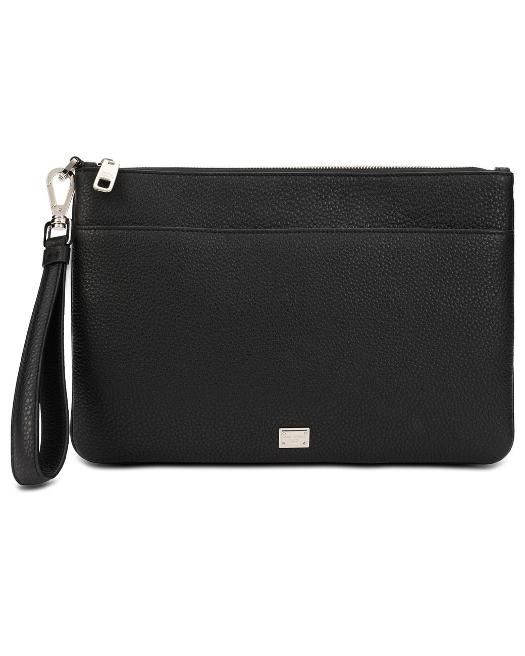 Dolce & Gabbana Black Dolce & Gabbana Leather Pouch for men