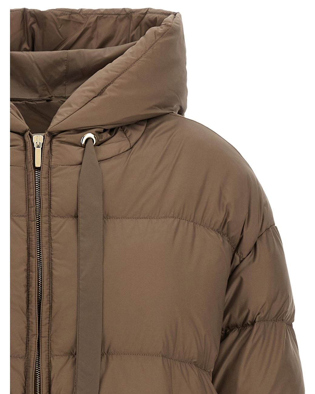 Max Mara Brown 'Nerine' Down Jacket