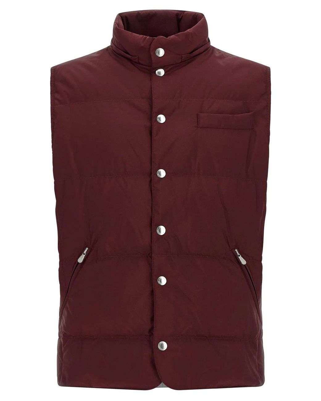 Brunello Cucinelli Purple Padded Vest for men