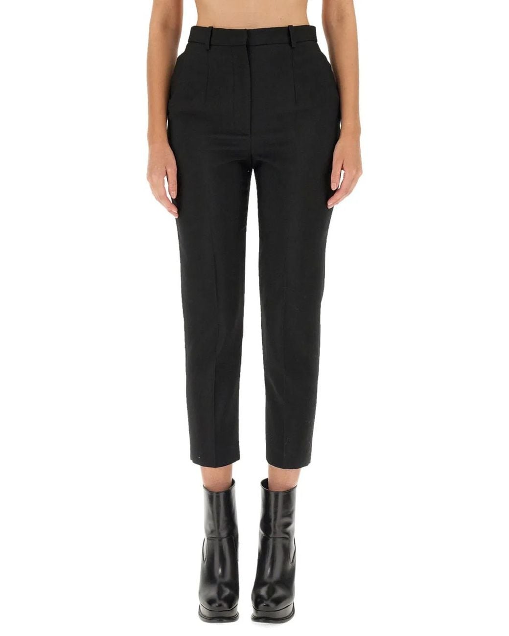 McQueen Black Cigarette Pants