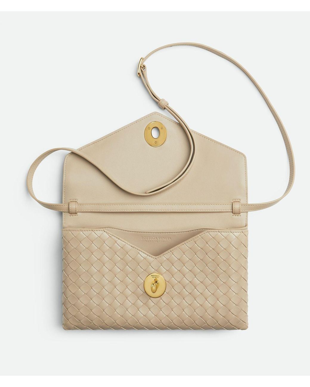 Bottega Veneta Natural Knot Lock Shoulder Bag
