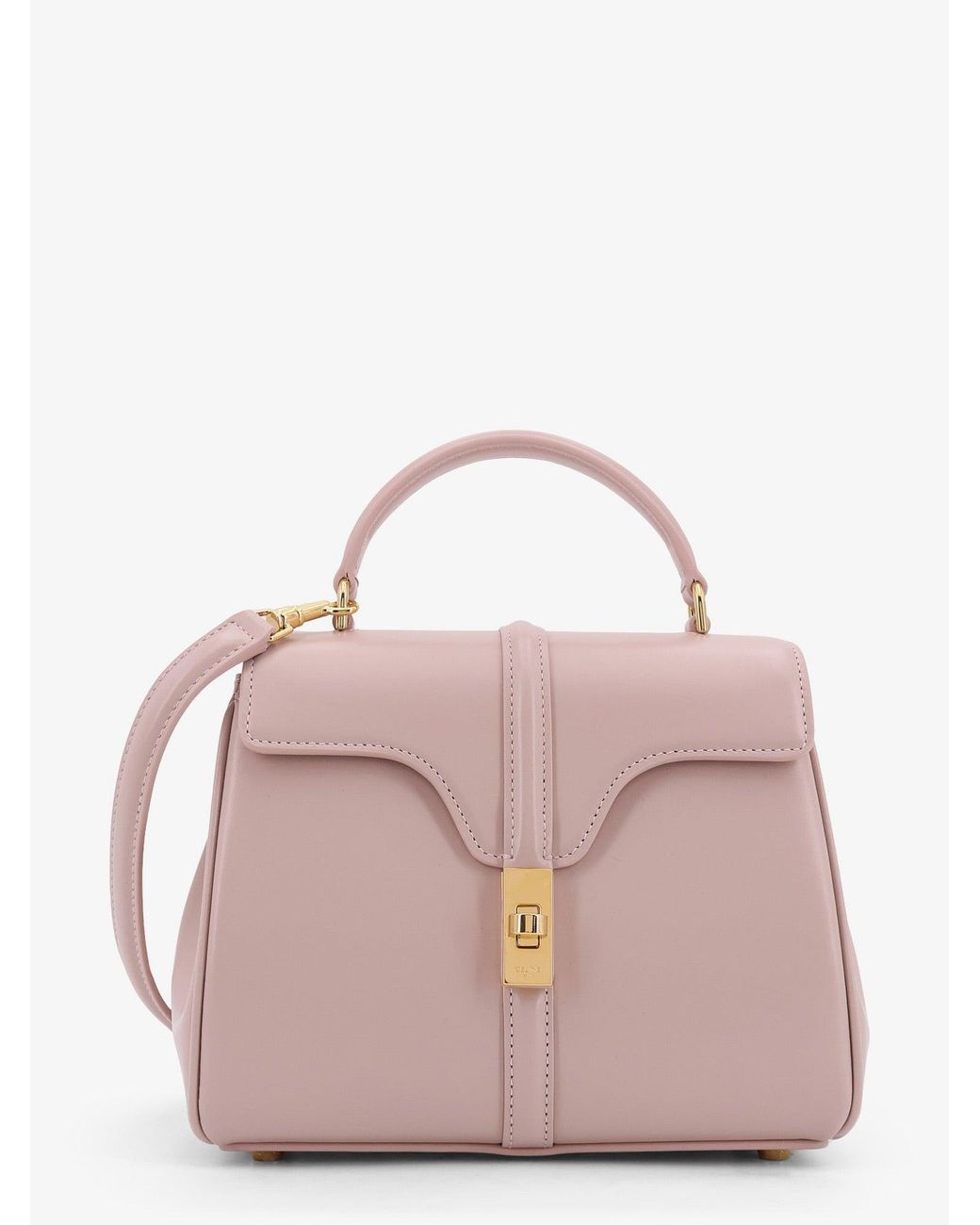 ハンドバッグ CELINE Mini 16 leather shoulder bag Celine Mini 16 Leather Shoulder Bag in Pink | Lyst