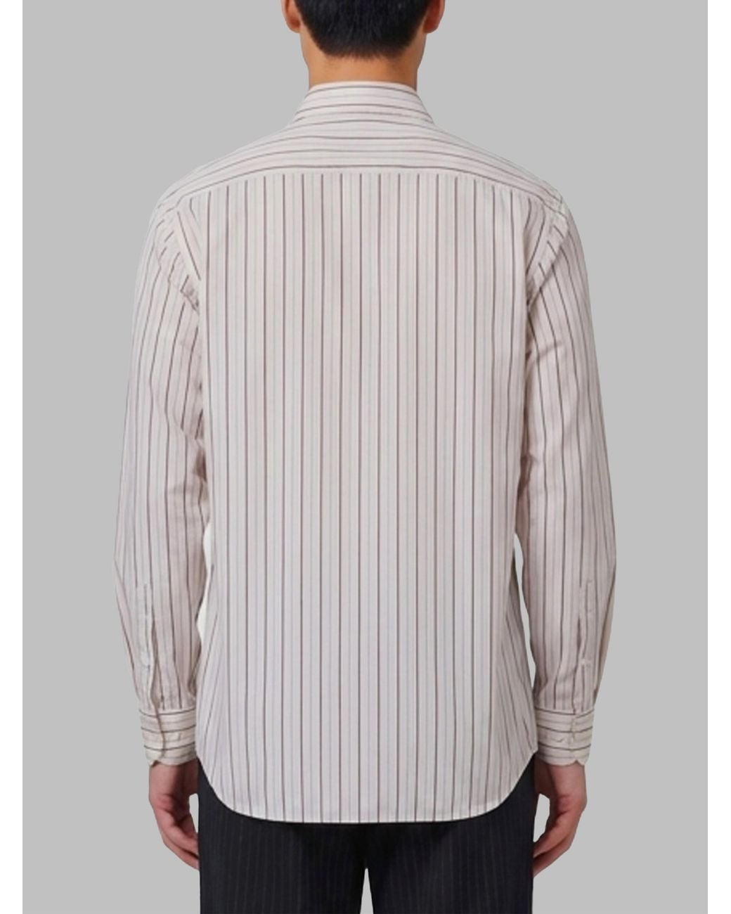 Barena Gray Trosa Strion Shirt for men