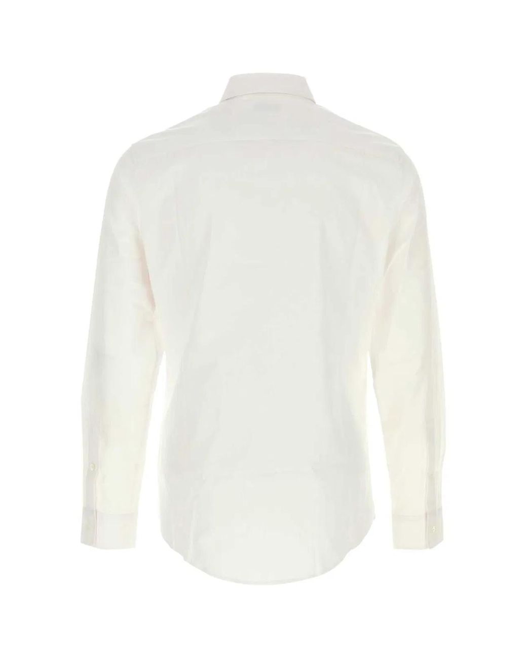 Burberry White Poplin Shirt for men
