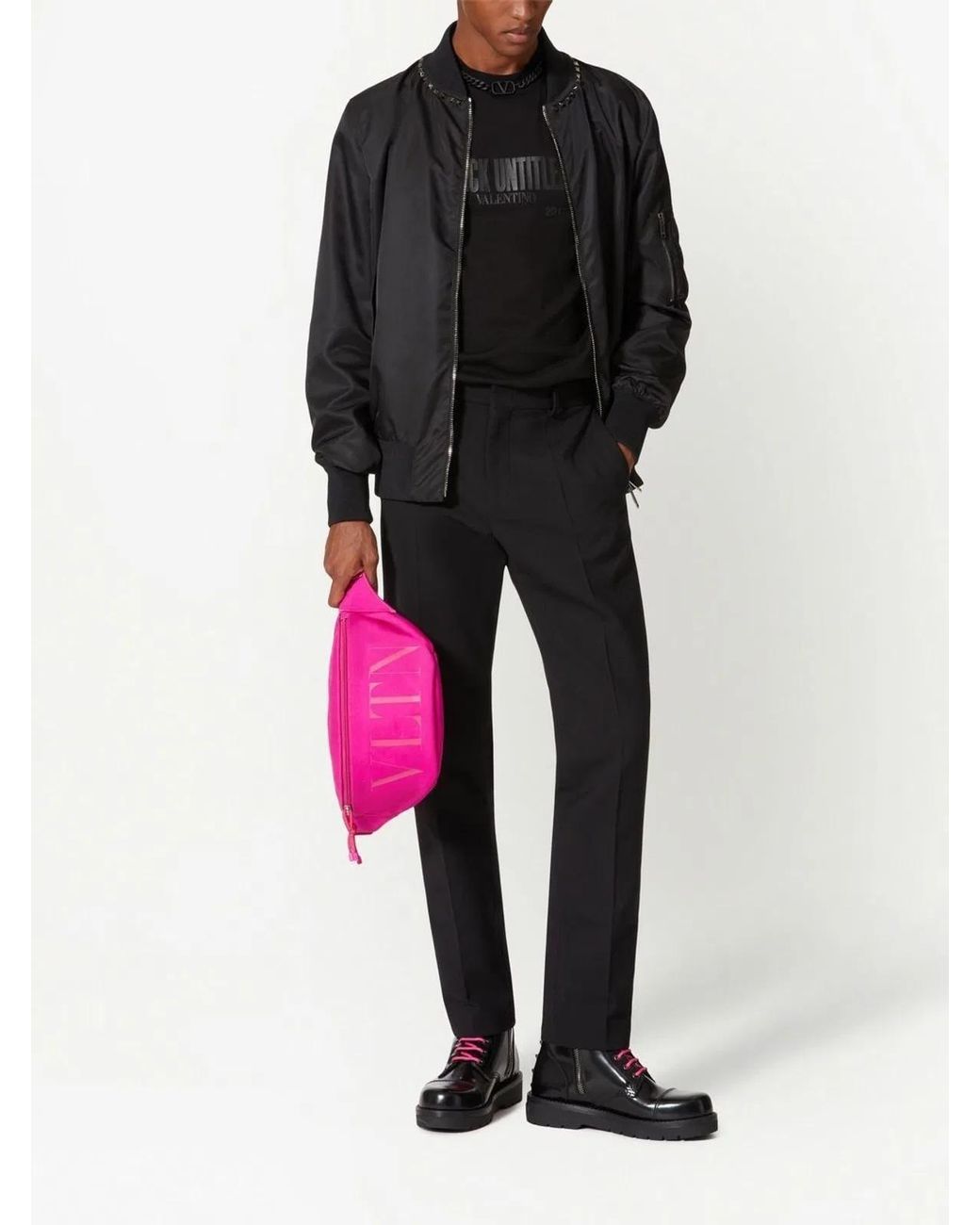 Valentino Black Giubbino Untitled for men