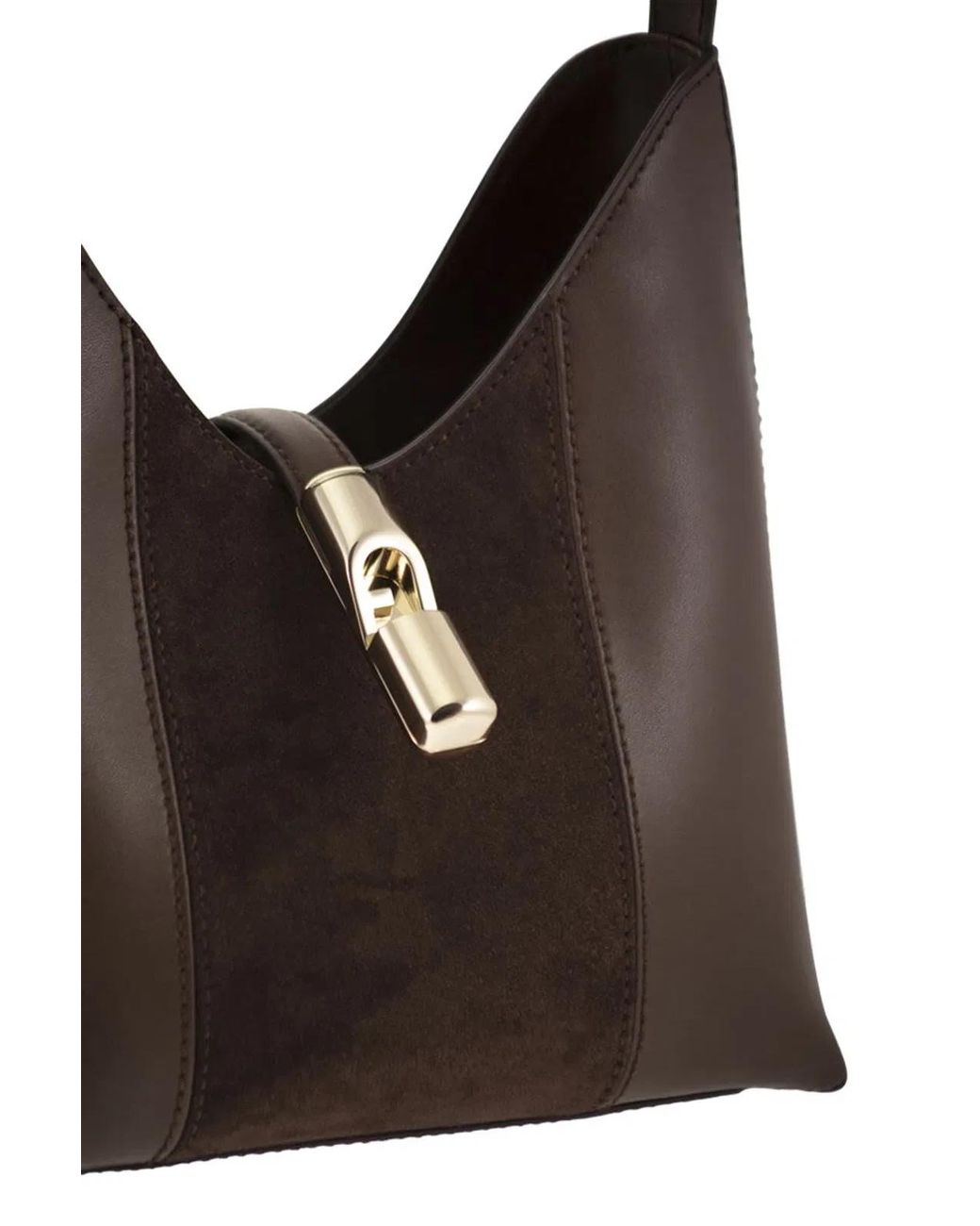 Furla Black Goccia S Hobo – Leather Shoulder Bag