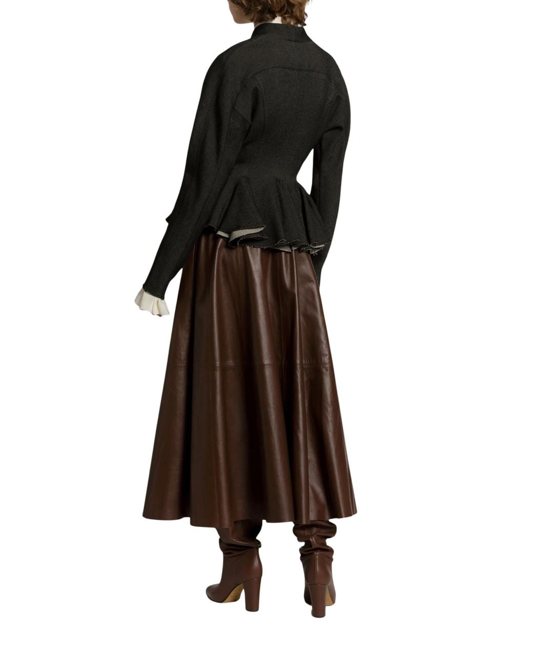 Alberta Ferretti Black Fitted Jacket With Bow