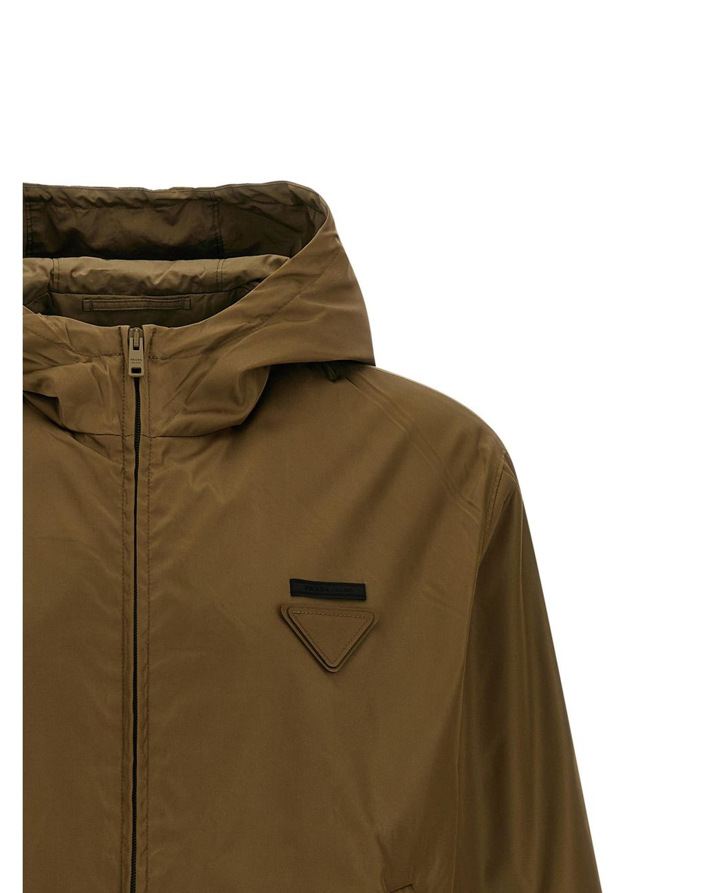 Prada Green Re-Nylon Anorak for men