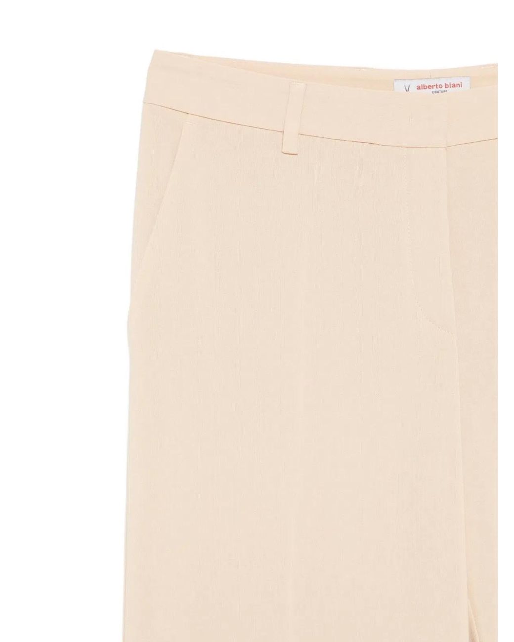 Alberto Biani White Cady Trousers