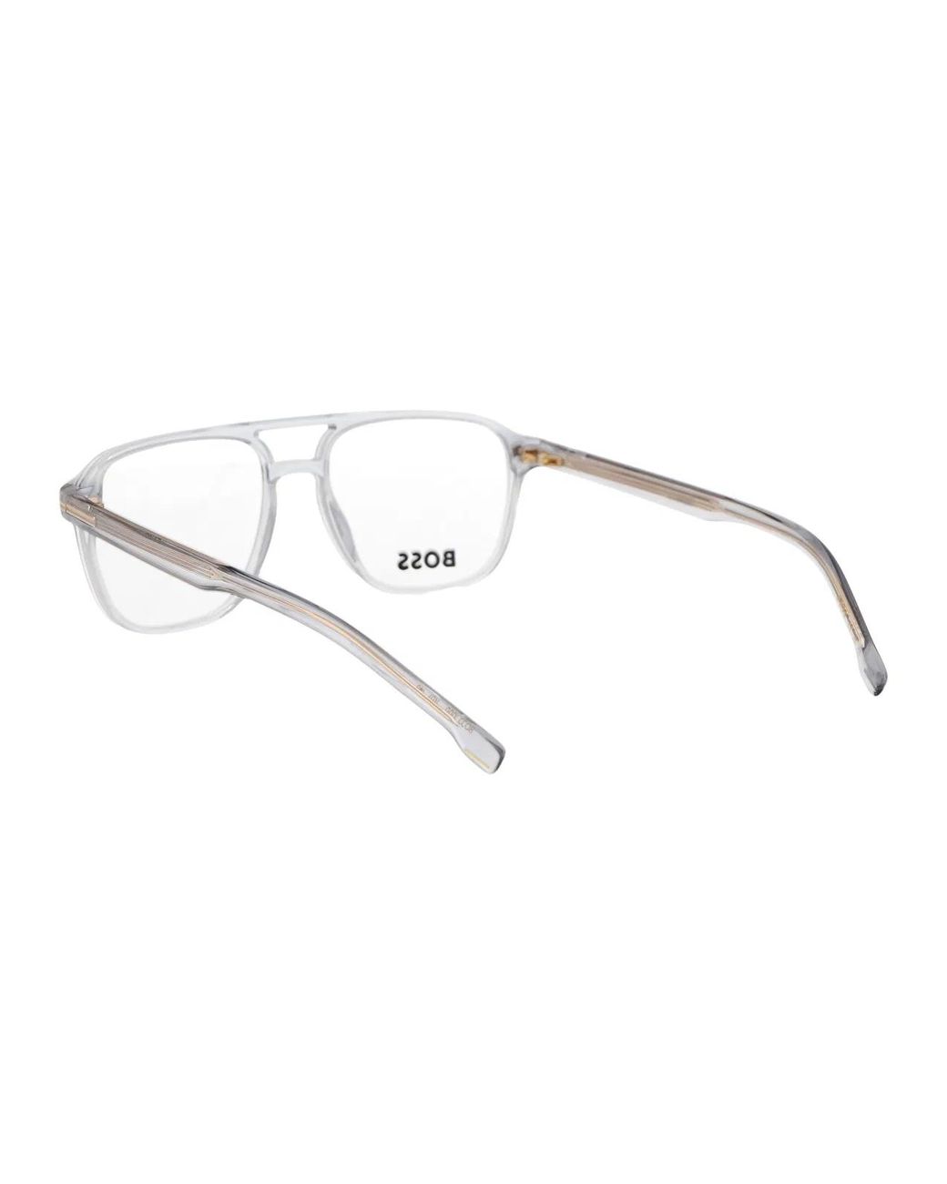 Boss Gray Acetate Glasses for men