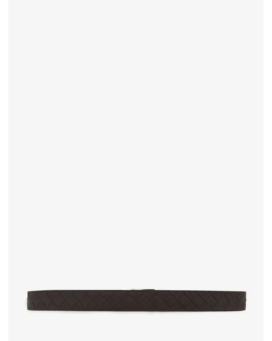 Bottega Veneta White Intrecciato Belt for men